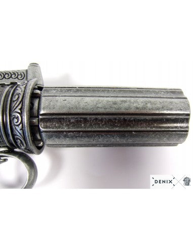 Revolver pimentero 6 cañones Inglaterra 1840