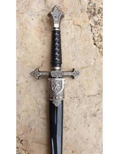 Daga Medieval Niquel con Vaina 36 cm