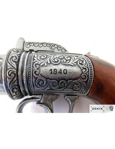 Revolver pimentero 6 cañones Inglaterra 1840