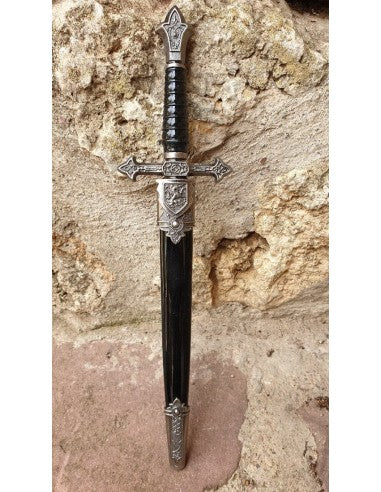 Daga Medieval Niquel con Vaina 36 cm