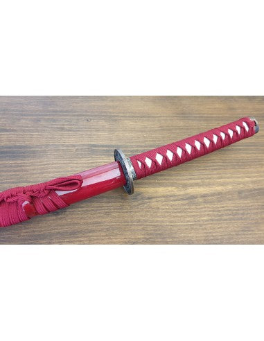 Katana Roja Dragón 102 cm con soporte