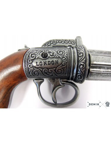 Revolver pimentero 6 cañones Inglaterra 1840