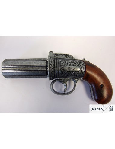 Revolver pimentero 6 cañones Inglaterra 1840