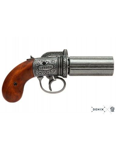 Revolver pimentero 6 cañones Inglaterra 1840