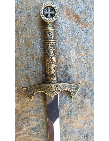 Mini Espada Abrecartas Templario 21 cm