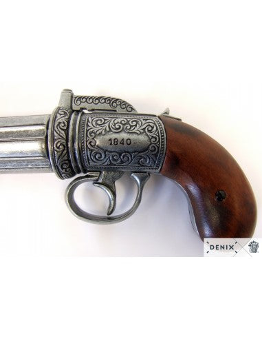 Revolver pimentero 6 cañones Inglaterra 1840